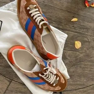 Gucci | Shoes | Gucci G74 Brick Red Beige Shoes Size | Poshmark display picture 1